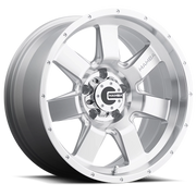 Mamba M14 17x9 +19 5x139.7mm 108.1mm Machined Silver Machined Drill Holes