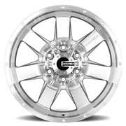 Mamba M14 17x9 -12 5x127mm 78.1mm Machined Silver Machined Drill Holes