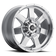 Mamba M14 18x9 +12 6x139.7mm 106.1mm Machined Silver Machined Drill Holes