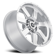 Mamba M14 18x9 +12 6x139.7mm 106.1mm Machined Silver Machined Drill Holes