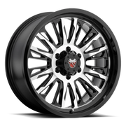 Mamba M21 20x9 +0 6x120mm 67.1mm Gloss Black Machined Face
