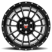 Mamba M22 18x9 +0 6x135mm 87.1mm Matte Black Ball Cut-Drill Holes