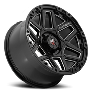 Mamba M23 20x9 -12 6x139.7mm 106.1mm Gloss Black Machined Ball Cut