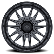 MSA M55 Commander UTV 20x7 +0 5x114.3mm 72.56mm Matte Gunmetal Matte Black Lip
