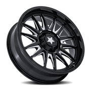 MSA M55 Commander UTV 15x7 +10 4x137mm 110.1mm Gloss Black Milled
