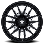 MSA M55 Commander UTV 20x7 +0 4x110mm 86mm Gloss Black Milled