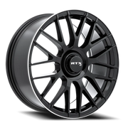 RTX OE MB-01 20x8.5 +38 5x112mm 66.6mm Gloss Black Machined Lip