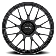 RTX OE MB-01 19x8.5 +38 5x112mm 66.6mm Gloss Black Machined Lip