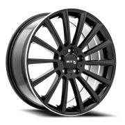RTX OE MB-02 20x8.5 +38 5x112mm 66.6mm Gloss Black Machined Lip