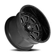 Moto Metal MO801 24x12 -44 8x165.1mm 125.5mm Gloss Black Milled