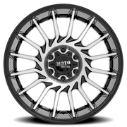 Moto Metal MO807 22x10 -18 6x139.7mm 106.1mm Gloss Black Machined