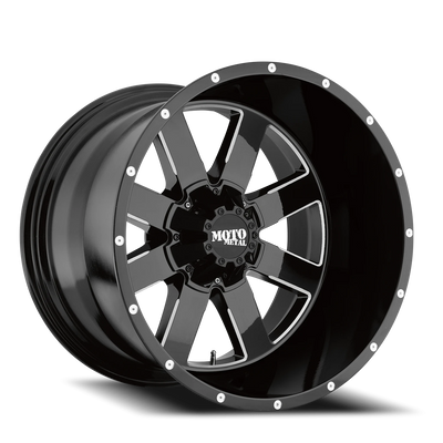 Moto Metal MO962 20x10 -24 6x139.7mm 106.1mm Gloss Black Milled