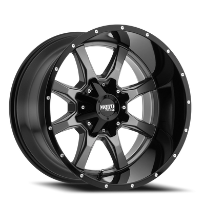 Moto Metal MO970 18x9 +18 6x135mm 106.1mm Gloss Gray Gloss Black Lip