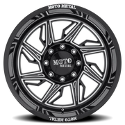 Moto Metal MO997 22x12 -44 6x135mm 87.1mm Gloss Black Milled-Left Directional