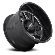 Moto Metal MO997 22x12 -44 6x135mm 87.1mm Gloss Black Milled-Right Directional