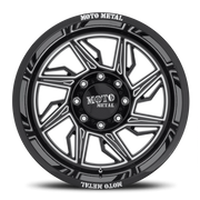 Moto Metal MO997 22x12 -44 6x135mm 87.1mm Gloss Black Milled-Right Directional