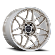 Motegi MR158 Tsubaki 18x10.5 +25 5x120mm 74.1mm Motorsport Gold Machined Lip