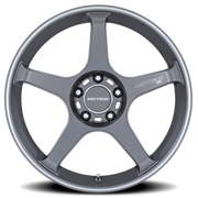 Motegi MR159 Battle V 18x8.5 +30 5x100mm 56.15mm Gunzilla Machined Lip Stripe