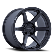 Motegi MR160 Battle VI 18x8.5 +30 4x114.3mm 72.56mm Matte Blackbird Metallic
