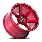 Motegi MR160 Battle VI 18x9.5 +25 5x114.3mm 72.56mm Cherry Red Metallic Machined Lip