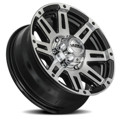 Ultra Machine Trailer 226 16x6.5 +0 6x139.7mm 105mm Gloss Black Diamond Cut Face-Clear Coat