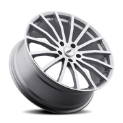 TSW Mallory 5 20x10 +25 5x114.3mm 76mm Silver Mirror Cut Face