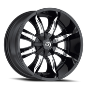 Vision 423 20x10 -25 8x170mm 125.2mm Gloss Black Machined Face