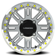 Vision 356BL 14x7 +13 4x156mm 131.1mm Machined Machined Machined Beadlock Ring