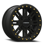 Vision 356BL 15x7 +13 4x156mm 131.1mm Satin Black Satin-Black-Beadlock-Ring