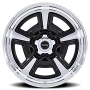 American Racing Marauder 18x8 +0 5x127mm 78.1mm Gloss Black Machined-Diamond Cut Lip