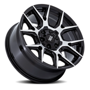 Moto Metal Mason MO813 17x8.5 +12 6x135mm 95.1mm Gloss Black Machined Face