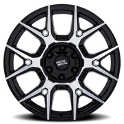 Moto Metal Mason MO813 22x9 +24 6x135mm 95.1mm Gloss Black Machined Face