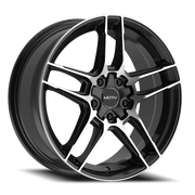 Motiv Matic 16x7.5 +40 5x112mm 73.1mm Black Machined Face