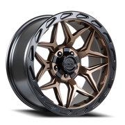 Lock Offroad Matrix 17x9 +0 5x127mm 87.1mm Matte Bronze Matte Black Ring