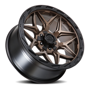 Lock Offroad Matrix 20x10 -18 8x180mm 124.3mm Matte Bronze Matte Black Ring