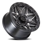 Lock Offroad Matrix 20x10 -18 8x165.1mm 125.2mm Matte Grey Matte Black Ring