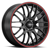 Maxxim Maze 17x7 +40 4x100mm 73.1mm Black Red Stripe