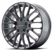 KMC Maze 20x8.5 +40 5x120mm 74.1mm Pearl Gray Gloss Black Face