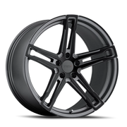 TSW Mechanica 18x9.5 +39 5x120mm 76.1mm Matte Gunmetal Matte Black Face