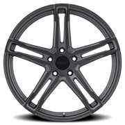 TSW Mechanica 18x9.5 +39 5x120mm 76.1mm Matte Gunmetal Matte Black Face