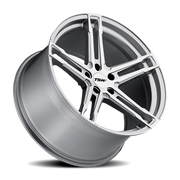TSW Mechanica 20x11 +50 5x114.3mm 76.1mm Silver Mirror Cut Face