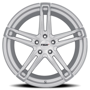TSW Mechanica 20x11 +50 5x114.3mm 76.1mm Silver Mirror Cut Face