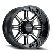 Ultra Menace 229 16x8 +10 8x165.1mm 125.2mm Gloss Black Diamond Cut Face-Clear Coat
