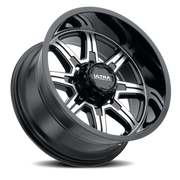 Ultra Menace 229 16x8 +10 8x165.1mm 125.2mm Gloss Black Diamond Cut Face-Clear Coat