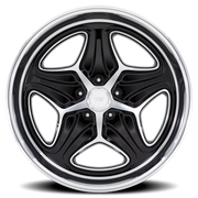 Foose Merlot 22x9 +15 5x120.65mm 72.56mm Gloss Black Machined