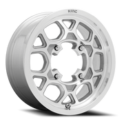 KMC Mesa Lite UTV 15x6 +38 4x156mm 115.1mm Machined Silver