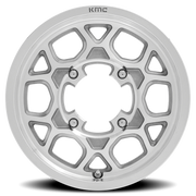 KMC Mesa Lite UTV 15x6 +38 4x156mm 115.1mm Machined Silver