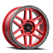 KMC Mesa 17x8.5 +0 5x127mm 71.5mm Candy Red Black Lip