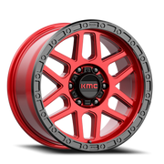 KMC Mesa 17x8.5 +0 6x135mm 87.1mm Candy Red Black Lip