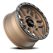 KMC Mesa 17x8.5 +0 5x127mm 71.5mm Matte Bronze Black Lip